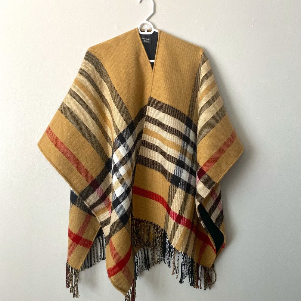 Lord & Taylor Wool Plaid Wrap